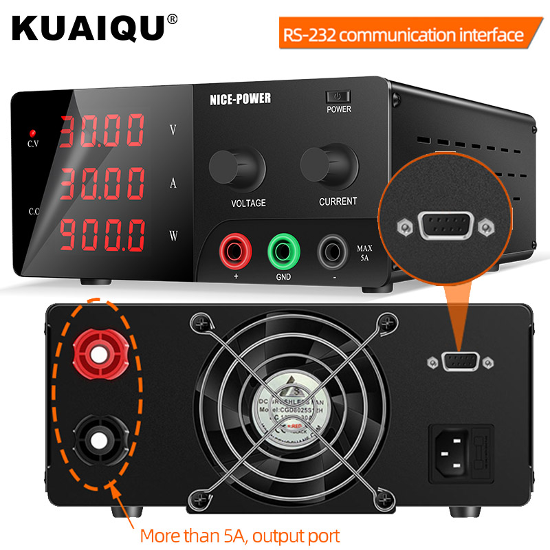 High Power 60V 20A Bench Power Supply - 고전력 900W 조정 가능 DC 전원