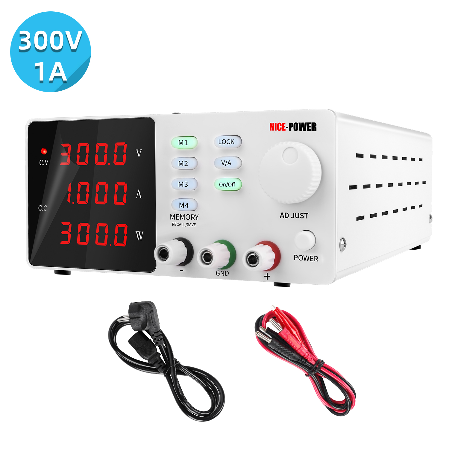 Switching Dc Power Supply 300V 1A - NICE-POWER SPPS-S3001 300V 1A 300W 실험실용