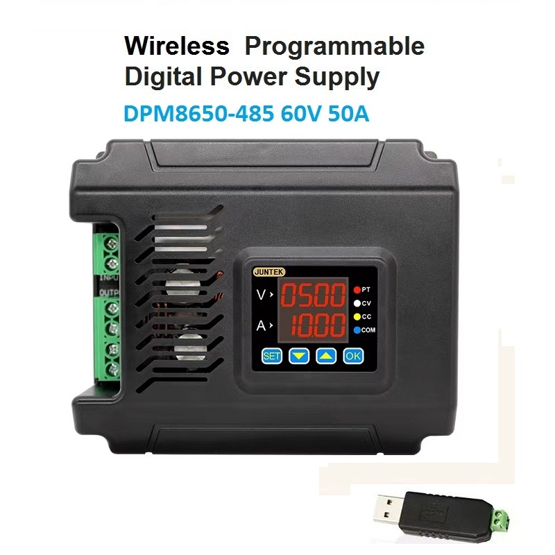 Programmable Dc Power Supply 60V 10A - JUNTEK DPM8650 60V 50A 485 전압계