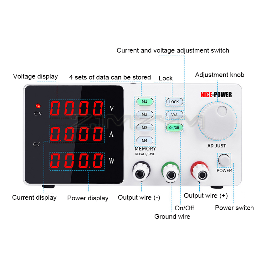 2025년 히트 상품 연구실용 프로그래밍 가능 정전압  - High Precision Adjustable Lab Power Supply 120V 3A 리뷰 및 가격