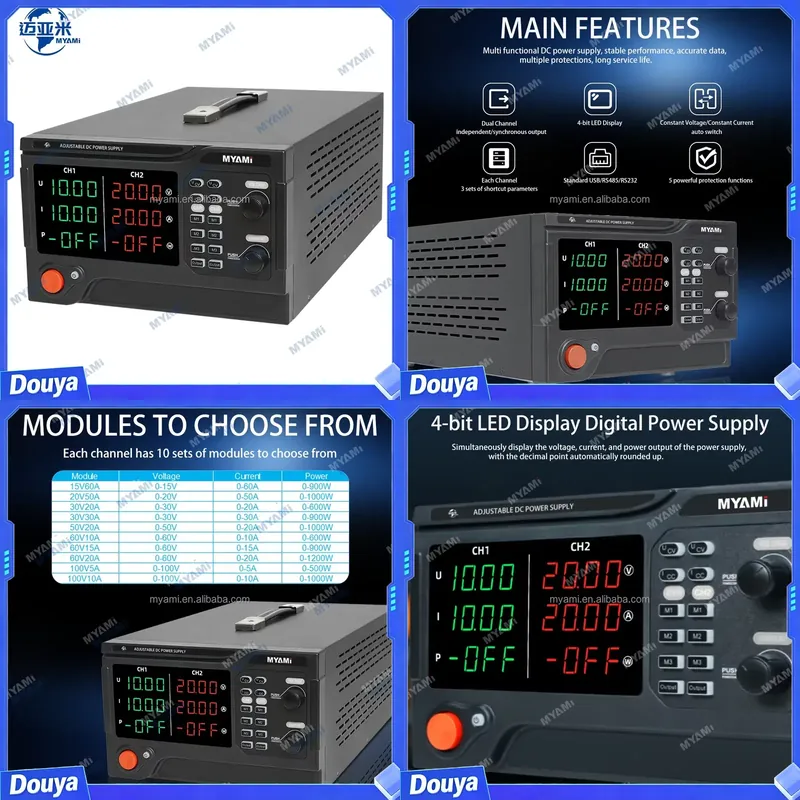 MYAMi 1200W 60V 20A 듀얼 채널 조정 가 - High Power 60V 20A Bench Power Supply 리뷰 및 가격
