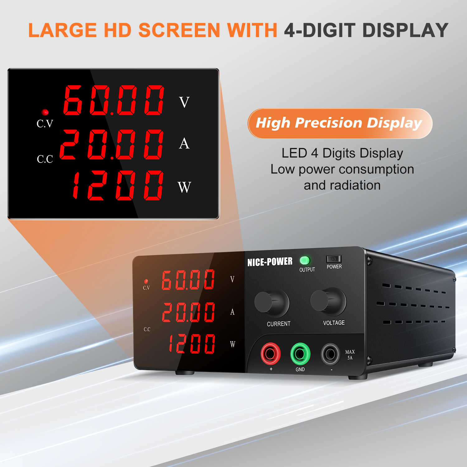 NICE-POWER 60V 20A 고출력 벤치 전원 공 - High Power 60V 20A Bench Power Supply 리뷰 및 가격