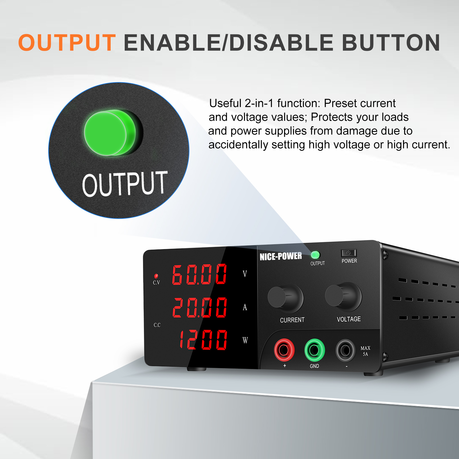 NICE-POWER 60V 20A 고출력 벤치 전원 공 - High Power 60V 20A Bench Power Supply 리뷰 및 가격