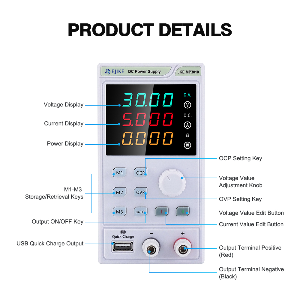 EJIKE DC 전원 공급 장치 300W 프로그래밍 가 - Programmable Dc Power Supply 60V 10A 리뷰 및 가격